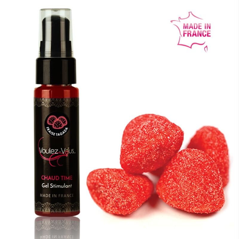 VOULEZ-VOUS - GEL STIMULANT BONBON LA FRAISE 35 ML