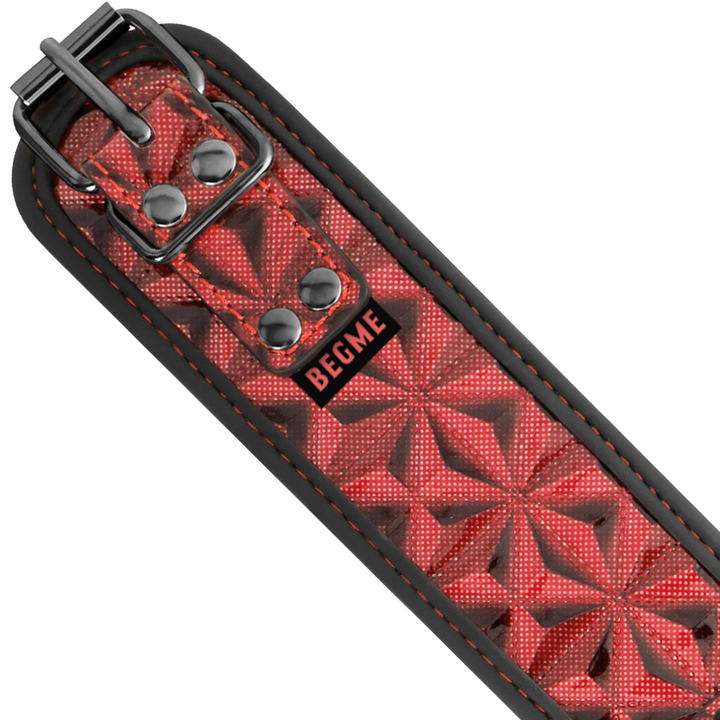 BEGME - COLLIER ÉDITION ROUGE AVEC PINCES  TÉLÉMON AVEC DOUBLURE EN NÉOPRÈNE