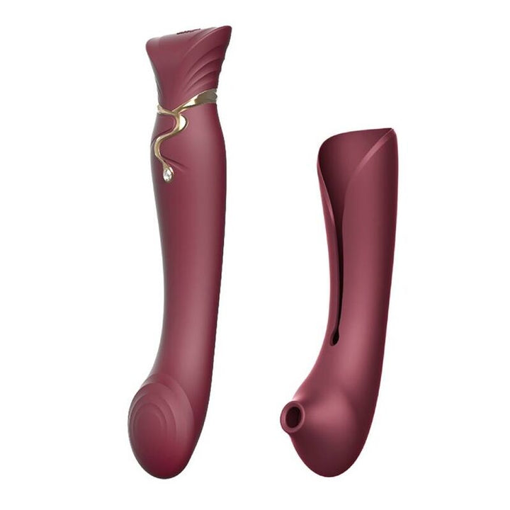 ZALO - QUEEN SET PULSE WAVE CLIT STIM ROUGE