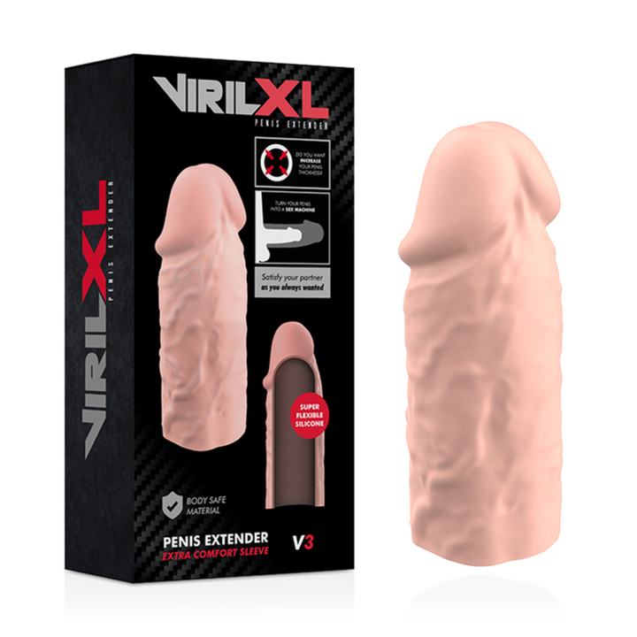 VIRILXL - EXTENSION NATURELLE DU PÉNIS EN SILICONE LIQUIDE V3