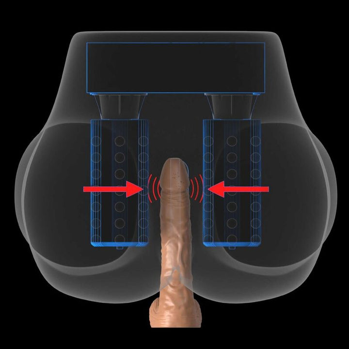 PDX ELITE - MÉGA MASTURBATEUR MILK ME SILLY VAGINA & ANO BROWN
