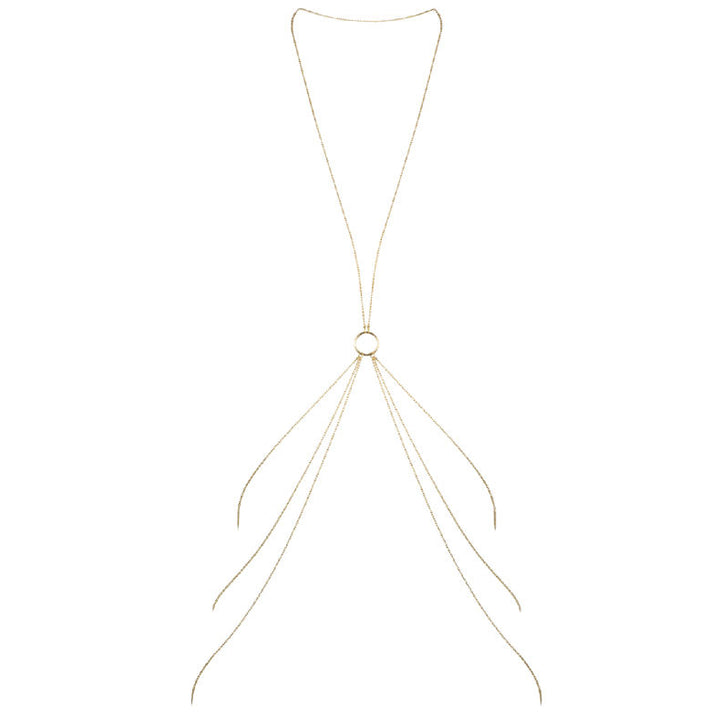 BIJOUX - MAGNIFIQUE CHAÎNES MÉTALLIQUES POUR LE CORPS 8 OR