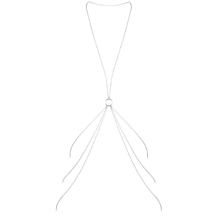 BIJOUX - MAGNIFIQUE CHAÎNES MÉTALLIQUES POUR LE CORPS 8 ARGENT