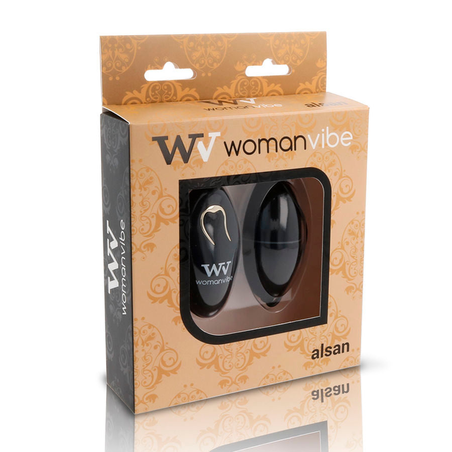 WOMANVIBE - ALSAN EGG TELECOMMANDE NOIR SILICONE NOIR