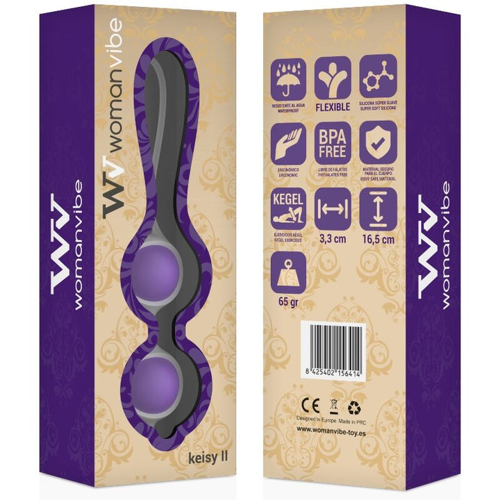 WOMANVIBE - BALLES EN SILICONE VIBE KEISY II