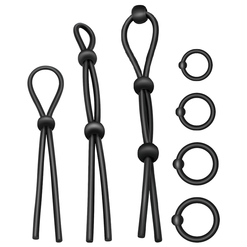 ENSEMBLE C-RING FLEXIBLE EN SILICONE 7 PIÈCES